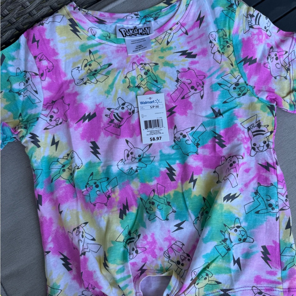 3/$20 Kids Tie-Dye Pikachu T-Shirt